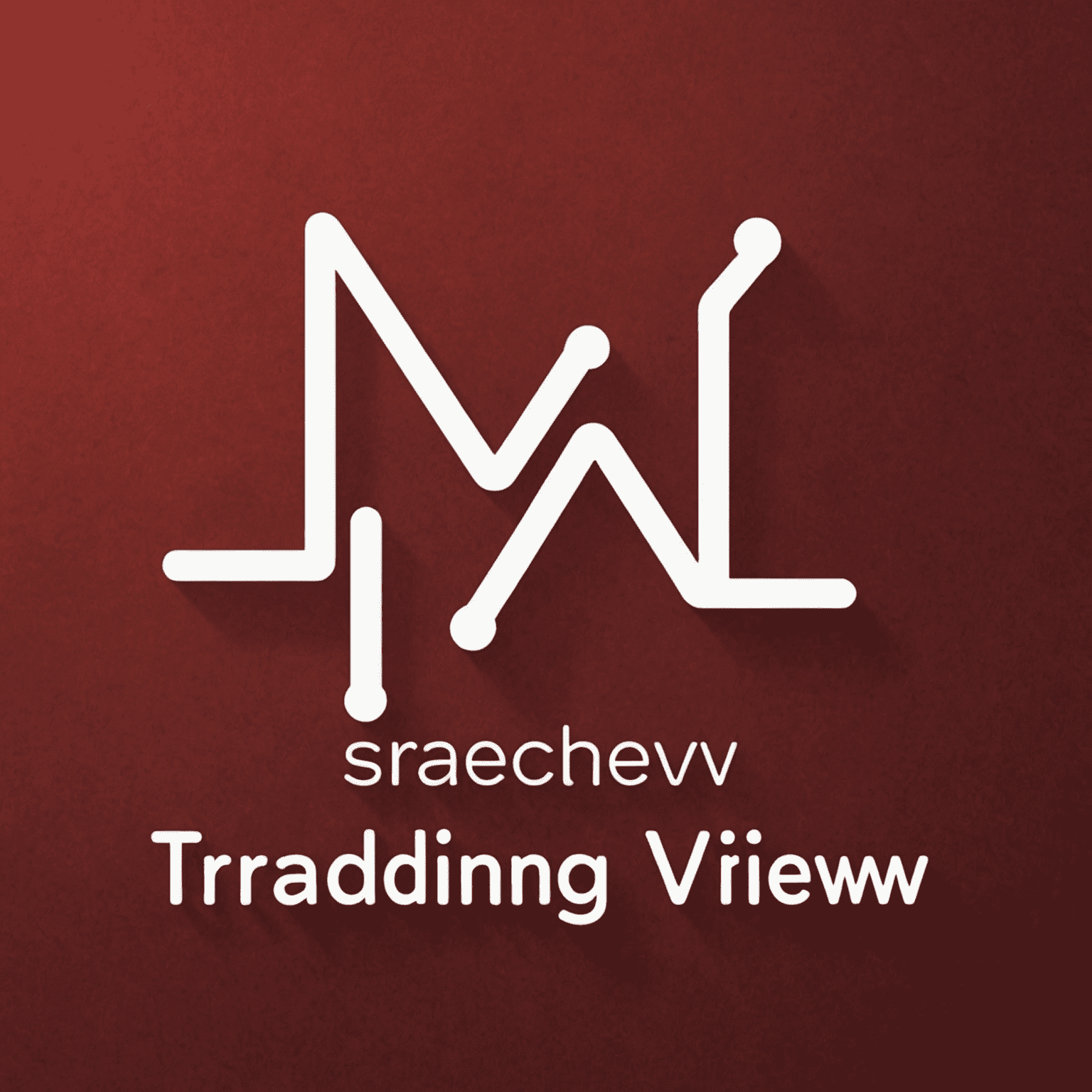 TradingView Blog Logo - A stylized graph with the text 'TradingView Blog' in white on a deep red background