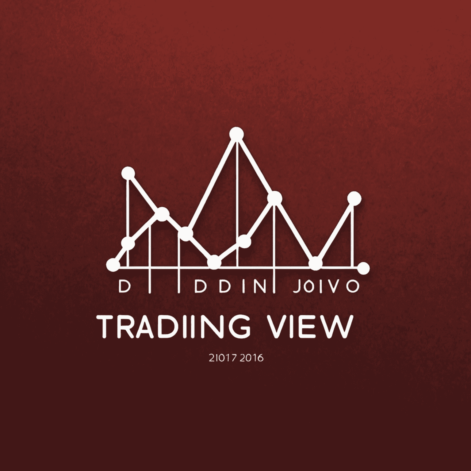 TradingView Blog Logo - A stylized graph with the text 'TradingView Blog' in white on a deep red background