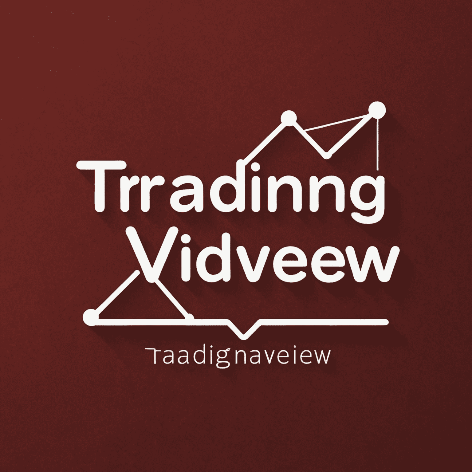 TradingView Blog Logo - A stylized graph with the text 'TradingView Blog' in white on a deep red background